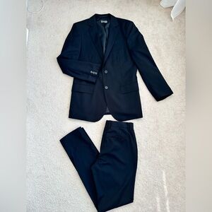 H&M Mens Black Suit Jacket (38R) & Slim Pants (30R/31)